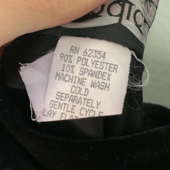 Vintage Velvet Cowl Neck Rhinestone Strap Mini Dress - Picture 6 of 11